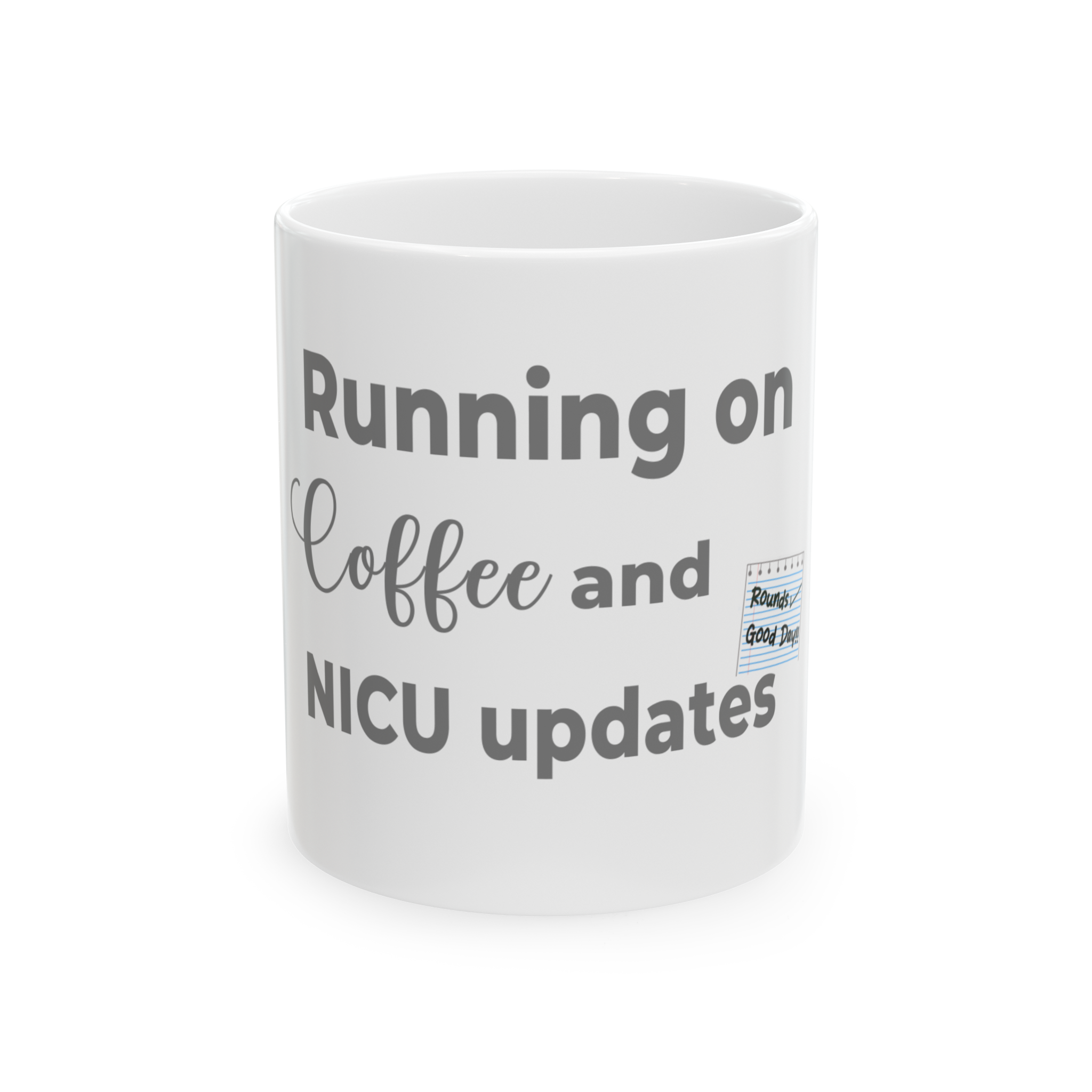NICU Father Coffee Mug Ceramic Cup With Running On Coffee And Updates Design Daily Hospital Visit Essential Meaningful Gift For Dad During Baby Journey Supportive Present Quality Printed Message Strength And Resilience Reminder Perfect