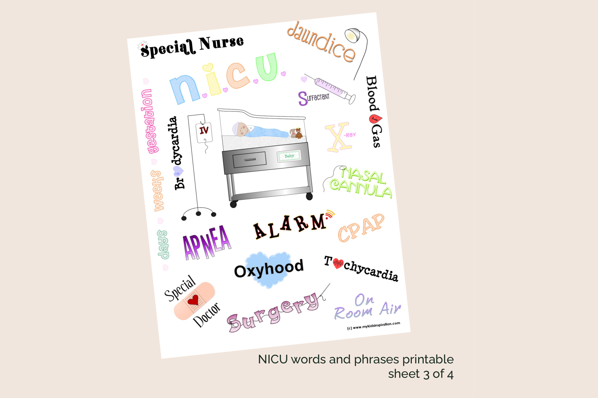 Nicu Printable Art Preemie Journey Keepsake Graphics Digital Download Memory Book Pages Premature Baby Milestone Tracker Hospital Bedside Display Scrapbooking Collection Instant Access Comforting Design Elements Newborn Journey
