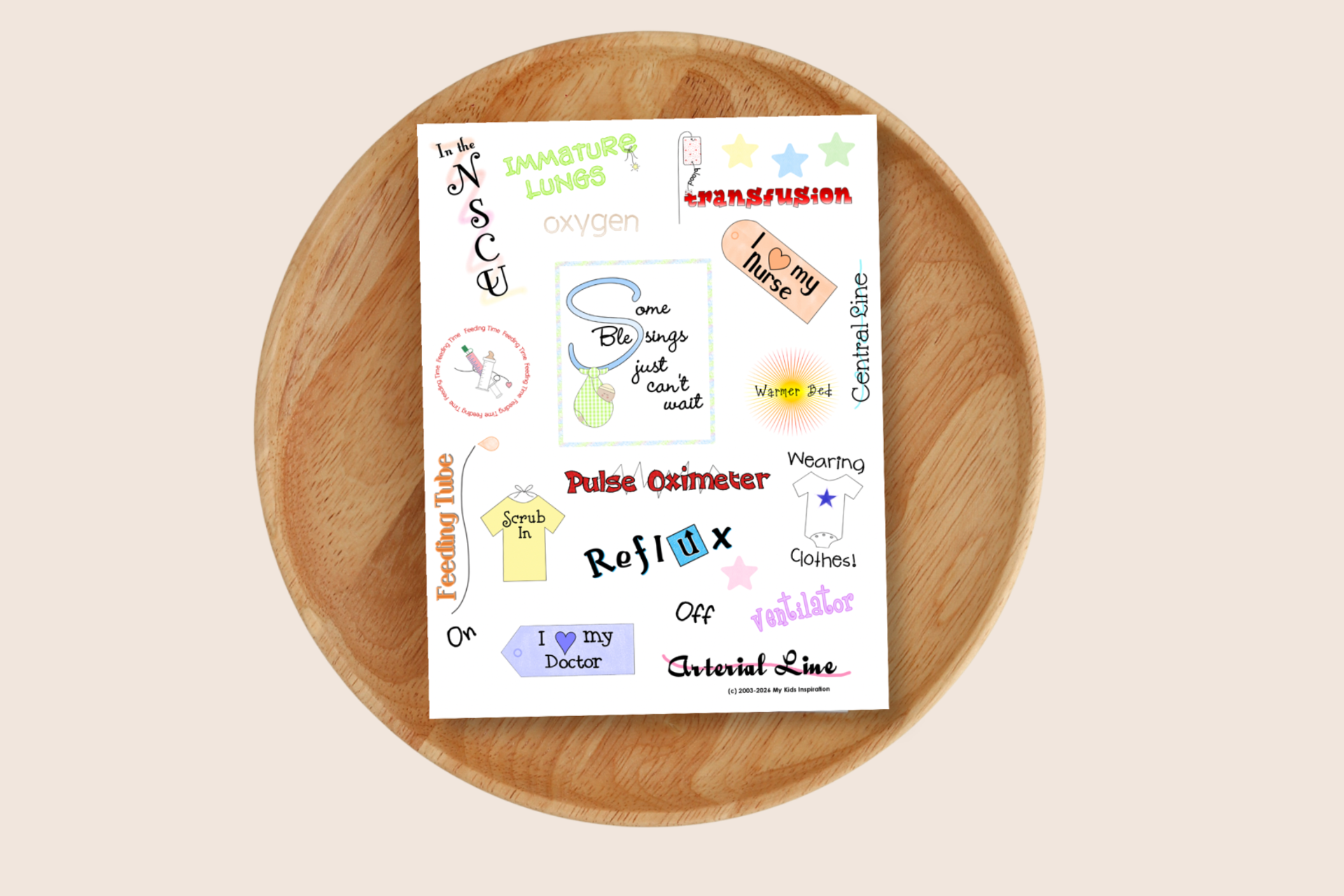 Premature Baby Keepsake Art NICU Printable Collection Memory Book Pages Digital Download Preemie Scrapbook Sheets Journal Printables Milestone Tracker Designs Bedside Comfort Display Hospital Journey Documentation Soft Gentle Graphics