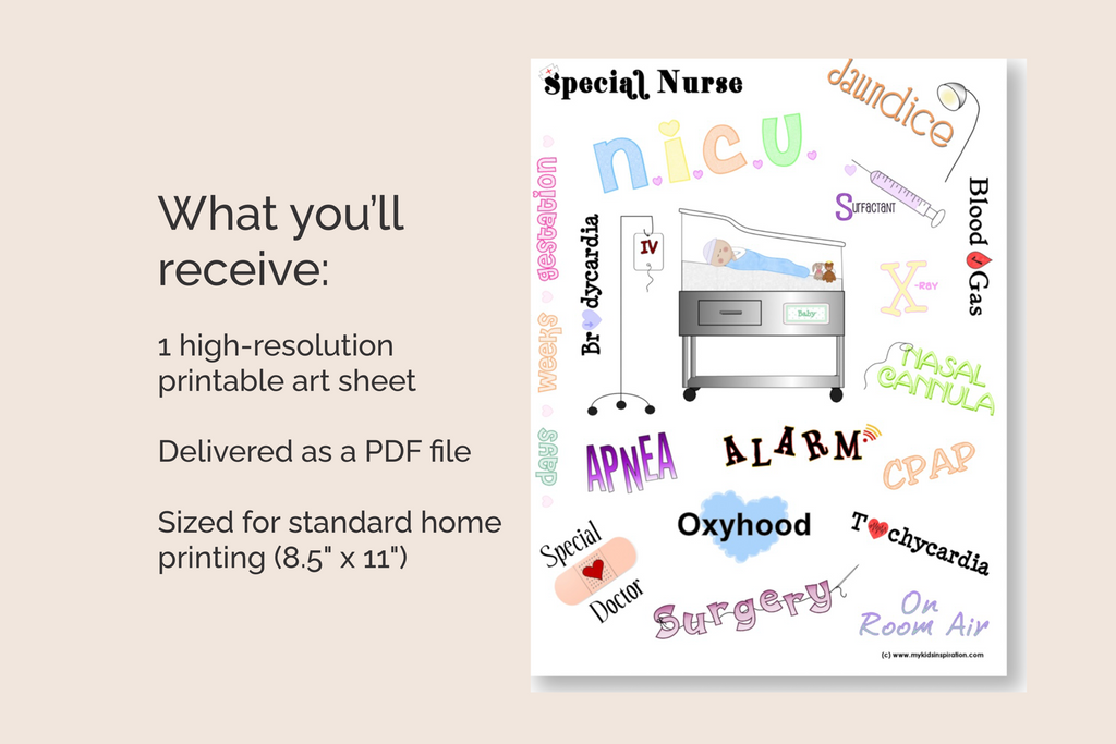 Digital Download Nicu Printable Graphics Preemie Memory Book Pages Instant Access Baby Keepsake Collection Premature Infant Journey Documentation Hospital Milestone Tracker Scrapbooking Art Sheets Comforting Design Elements Gentle Baby