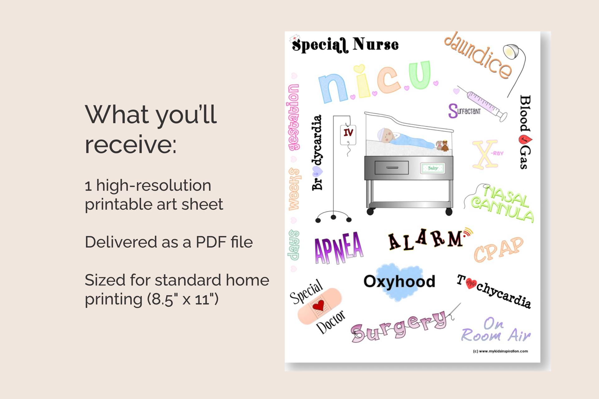 Digital Download Nicu Printable Graphics Preemie Memory Book Pages Instant Access Baby Keepsake Collection Premature Infant Journey Documentation Hospital Milestone Tracker Scrapbooking Art Sheets Comforting Design Elements Gentle Baby
