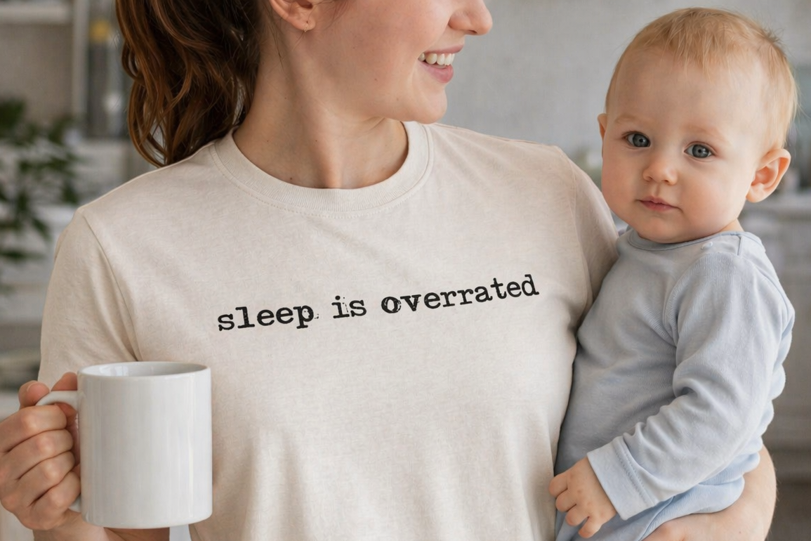 Funny Parent Gift Shirt Sleep Deprived Humor Tee Unisex Jersey Cotton Comfortable Fabric NICU Parent Support Clothing Perfect Hospital Visit Wear New Mom Dad Present Baby Shower Gift Idea Soft Material Essential Tired Parent Collection