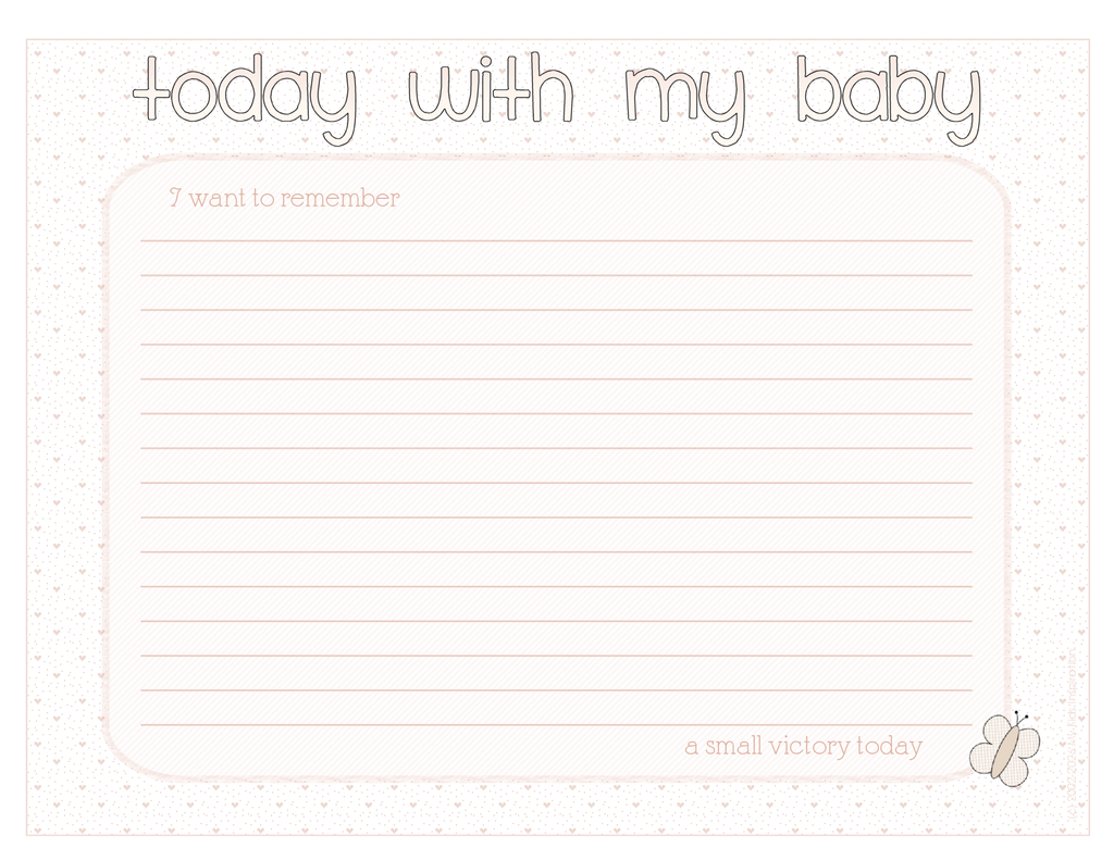 NICU Milestone Keepsake System – 3 Month Printable & Fillable PDF calendar and memory pages