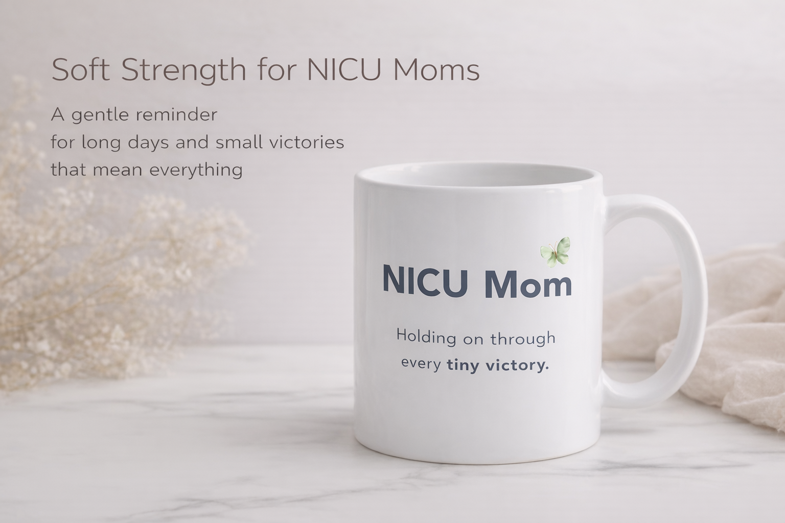 Preemie Parent Gift Nicu Mom Support Mug Hospital Journey Encouragement Present Emotional Strength Reminder Coffee Cup Daily Hospital Visit Comfort Thoughtful Gift For Nicu Families Solidarity Present Inspirational Message Cup Preemie Care